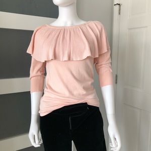 Arden B Shawl Knit Sweater Sz M